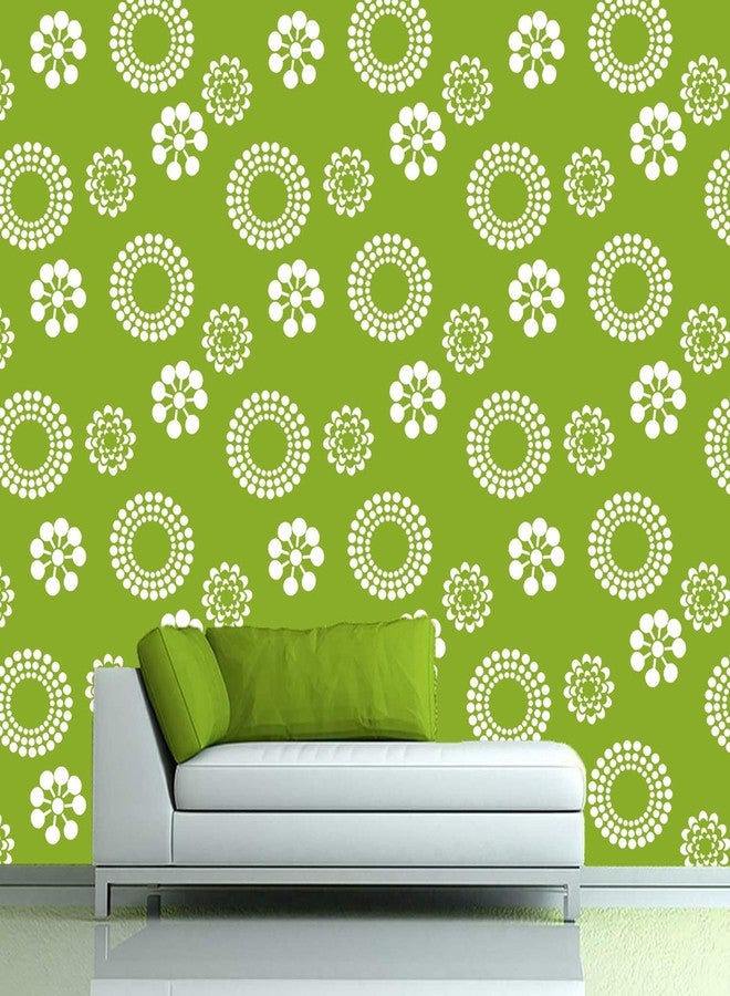 DECORNOW Damping Floret Reusable DIY Wall Stencil Painting, Suitable for Home Decoration, Wall Decoration Size : (16 inch x 24 inch) - Image 1